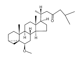 6β-Methoxy-3α,5-cyclo-5α-cholestan-23-one结构式