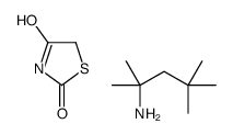 1,3-thiazolidine-2,4-dione,2,4,4-trimethylpentan-2-amine结构式