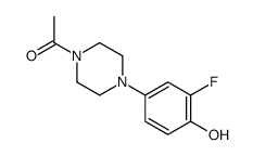 1-(4-(3-fluoro-4-hydroxyphenyl)piperazin-1-yl)ethanone structure