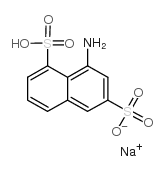 1-AMINO-3,8-NAPHTHALENEDISULFONIC ACID MONOSODIUM SALT structure