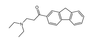 3-diethylamino-1-fluoren-2-yl-propan-1-one结构式