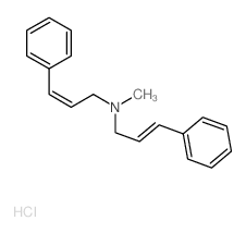 (E)-N-cinnamyl-N-methyl-3-phenyl-prop-2-en-1-amine Structure