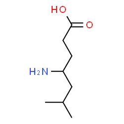 Heptanoic acid,4-amino-6-methyl- Structure