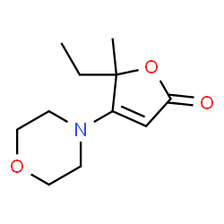 2(5H)-Furanone,5-ethyl-5-methyl-4-(4-morpholinyl)-(9CI)结构式