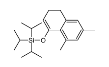 (6,8-dimethyl-3,4-dihydronaphthalen-1-yl)oxy-tri(propan-2-yl)silane结构式