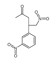 (4R)-5-nitro-4-(3-nitrophenyl)pentan-2-one结构式
