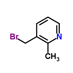 3-(溴甲基)-2-甲基吡啶结构式