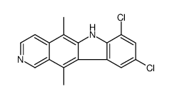 7,9-dichloro-5,11-dimethyl-6H-pyrido[4,3-b]carbazole Structure