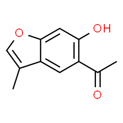 1-(6-HYDROXY-3-METHYLBENZOFURAN-5-YL)ETHANONE Structure