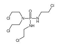 N-[bis(2-chloroethyl)amino-(2-chloroethylamino)phosphoryl]-2-chloroethanamine结构式