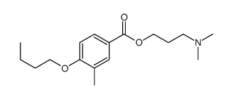 3-(dimethylamino)propyl 4-butoxy-3-methylbenzoate结构式