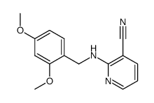 2-(2,4-Dimethoxybenzylamino)pyridine-3-carbonitrile结构式