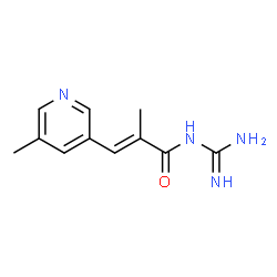 2-Propenamide,N-(aminoiminomethyl)-2-methyl-3-(5-methyl-3-pyridinyl)-,(2E)-(9CI)结构式