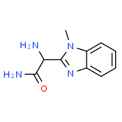 1H-Benzimidazole-2-acetamide,alpha-amino-1-methyl-(9CI) structure