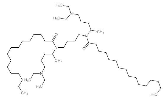 Hexadecanamide,N,N'-1,4-butanediylbis[N-[4-(diethylamino)-1-methylbutyl]-结构式