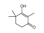 3-hydroxy-2,4,4-trimethylcyclohex-2-en-1-one结构式