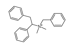 N-benzyl-N,N-dimethyl-1,2-diphenylethan-1-aminium结构式