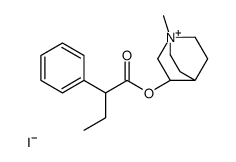 (1-methyl-1-azoniabicyclo[2.2.2]octan-3-yl) 2-phenylbutanoate,iodide结构式