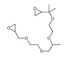 2,2'-(6,,-trimethyl-2,5,8,11-tetraoxadodecane-1,12-diyl)bisoxirane Structure
