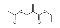 ethyl 2-(acetyloxymethyl)prop-2-enoate结构式
