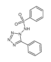 5-phenyl-1-(phenylsulfonylamino)-1H-tetrazole Structure