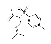 6-methyl-3-tosylhept-5-en-2-one Structure