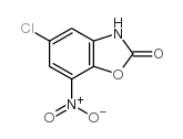 5-氯-7-硝基苯并[D]噁唑-2(3H)-酮结构式
