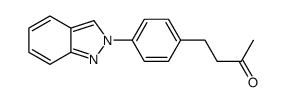 2-Butanone, 4-(4-(2H-indazol-2-yl)phenyl)- structure