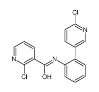 2-chloro-N-[2-(6-chloropyridin-3-yl)phenyl]pyridine-3-carboxamide结构式