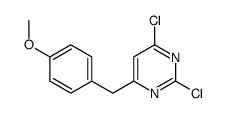 2,4-dichloro-6-[(4-methoxyphenyl)methyl]pyrimidine Structure