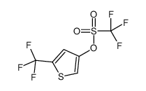 [5-(trifluoromethyl)thiophen-3-yl] trifluoromethanesulfonate Structure