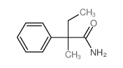 Benzeneacetamide, a-ethyl-a-methyl- Structure