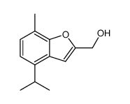 4-isopropyl-7-methylbenzofuran-2-methanol Structure