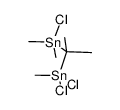 2-(chlorodimethylstannyl)-2-(dichloromethylstannyl)propane结构式