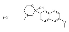 2-(6-methoxynaphthalen-2-yl)-4-methylmorpholin-2-ol,hydrochloride结构式