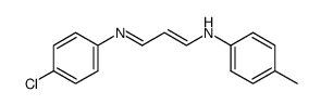 1-(p-methylphenylamino)-3-(p-chlorophenylimino)-propene结构式