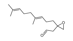 (E)-2-(2-(4,8-dimethylnona-3,7-dien-1-yl)oxiran-2-yl)acetaldehyde结构式