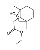 ethyl 2-(8-hydroxy-1,5-dimethylbicyclo[3.2.1]oct-8-yl)acetate结构式