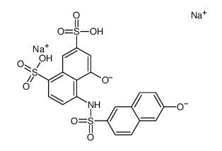5-hydroxy-4-[[(6-hydroxy-2-naphthyl)sulphonyl]amino]naphthalene-1,7-disulphonic acid, sodium salt picture