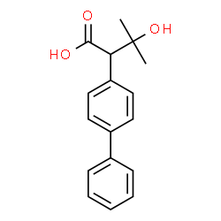 alpha-(1-Hydroxy-1-methylethyl)-biphenylacetic acid, (-)- Structure