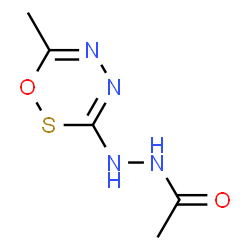 Acetic acid,2-(6-methyl-1,2,4,5-oxathiadiazin-3-yl)hydrazide Structure