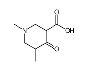 1,5-dimethyl-4-oxopiperidine-3-carboxylic acid结构式
