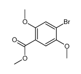 4-bromo-2,5-dimethoxy-benzoic acid methyl ester结构式