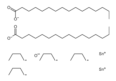 [dibutyl-[dibutyl(hexadecanoyloxy)stannyl]oxystannyl] hexadecanoate Structure