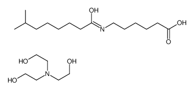 6-(isononanoylamino)hexanoic acid, compound with 2,2',2''-nitrilotriethanol (1:1) Structure