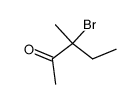 3-bromo-3-methyl-pentan-2-one结构式