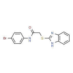 2-((1H-benzo[d]imidazol-2-yl)thio)-N-(4-bromophenyl)acetamide Structure