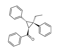 cis,trans-2,3-Diphenyl-trans-2-ethyl-1-benzoylcyclopropane Structure