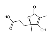 (S)-2,5-dihydro-3-hydroxy-2,4-dimethyl-5-oyo-2-furanpropanoic acid结构式