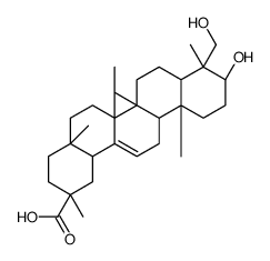 (4aS,6aR,6aS,6bR,9S,10S,12aR,14bS)-10-hydroxy-9-(hydroxymethyl)-2,4a,6a,6b,9,12a-hexamethyl-1,3,4,5,6,6a,7,8,8a,10,11,12,13,14b-tetradecahydropicene-2-carboxylic acid Structure